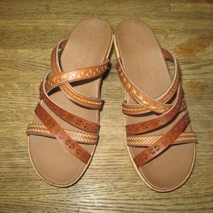 Skechers Women's Wedge Sandals, Brown, 6.5